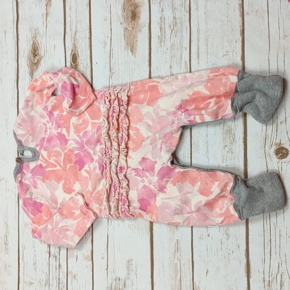 Burt's Bees Baby Floral Romper 0-3M - Picture 6 of 6